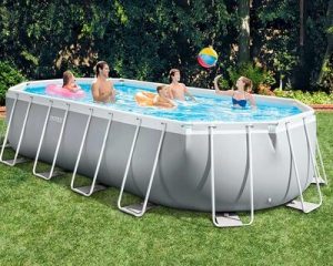 Intex 26798NP Piscina de jardim oval desmontável Intex 26798NP Piscina de jardim oval desmontável