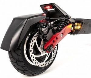 suspensão de uma scooter eléctrica
